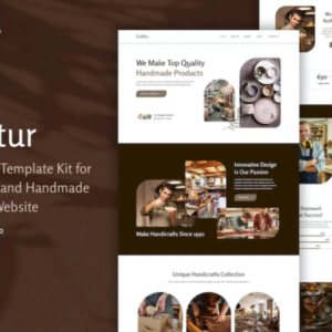 工匠和手工制品 Elementor 外贸网站模板