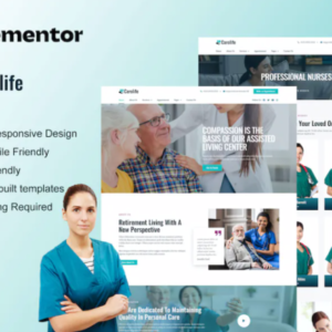 家庭护理和私人护理服务 Elementor 外贸网站模板
