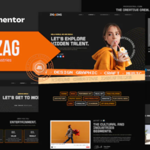 创意产业 Elementor 外贸网站模板