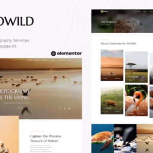 野生动物摄影服务 Elementor 外贸网站模板