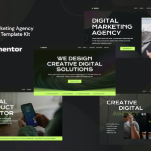 黑暗数字营销机构 Elementor 外贸网站模板