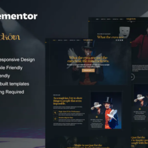 魔术师元素外贸网站模板