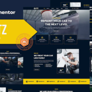 汽车喷漆和修复 Elementor 外贸网站模板