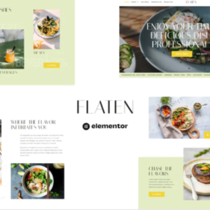 餐厅和餐饮服务元素外贸网站模板