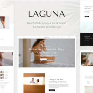 海滩俱乐部酒廊酒吧和度假村 Elementor 外贸网站模板