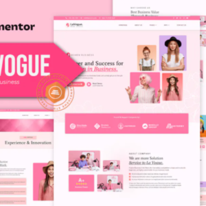 女性商业元素外贸网站模板