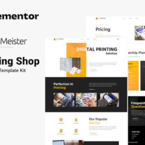 印刷车间 Elementor 外贸网站模板
