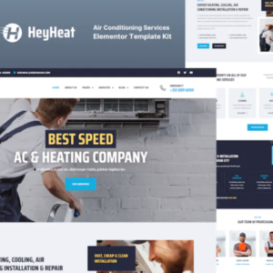 空调服务 Elementor 外贸网站模板