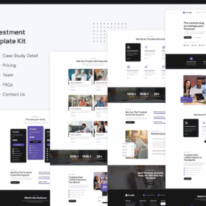 金融与投资经理 Elementor 外贸网站模板