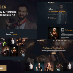 摄影和作品集 Elementor 外贸网站模板