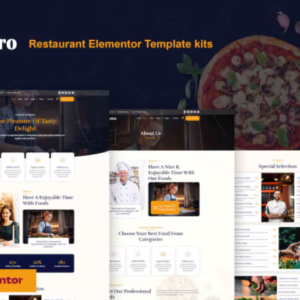 Elementor Pro 餐厅外贸网站模板