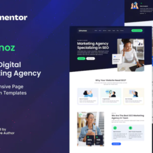 数字营销和 SEO Agency Elementor 外贸网站模板