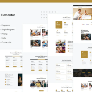 音乐学校 Elementor 外贸网站模板