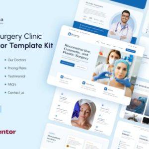 整形外科诊所 Elementor 外贸网站模板