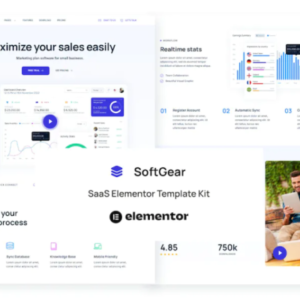 SaaS Elementor 外贸网站模板