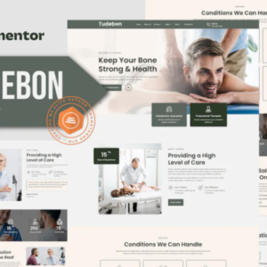 脊椎按摩疗法和物理疗法 Elementor 外贸网站模板