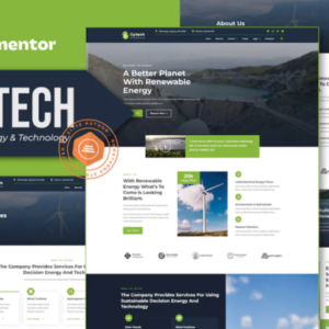 绿色能源与技术 Elementor Pro 外贸网站模板