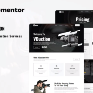 视频制作服务 Elementor 外贸网站模板