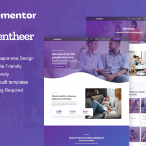 心理健康疗法 Elementor Pro 外贸网站模板