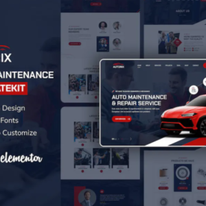 汽车维护元素外贸网站模板