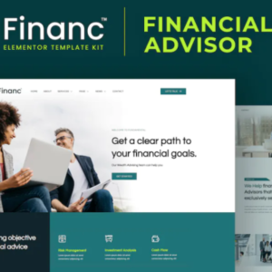 财务顾问 Elementor 外贸网站模板