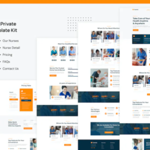 家庭护理和私人护理服务 Elementor Pro 外贸网站模板