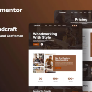 木匠和工匠元素外贸网站模板