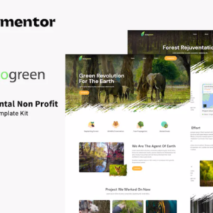 环保非营利元素外贸网站模板