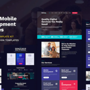 Web 和移动开发服务元素外贸网站模板