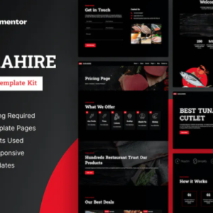 海鲜Elementor Pro 外贸网站模板