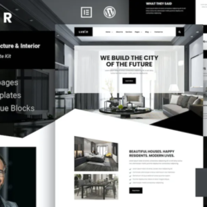 优雅的建筑和室内元素外贸网站模板