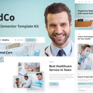 医学元素外贸网站模板