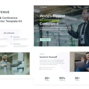 活动和会议元素外贸网站模板