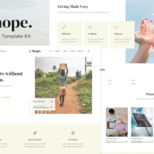 非营利 Elementor 外贸网站模板