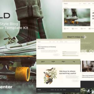 复古风格博客 Elementor 外贸网站模板