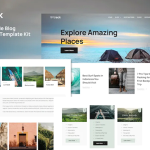 旅游指南博客 Elementor 外贸网站模板