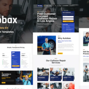 车身修理厂 Elementor Pro 外贸网站模板