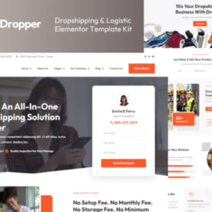 直销和物流元素外贸网站模板