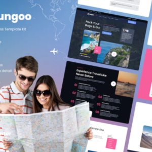 旅游业务元素外贸网站模板