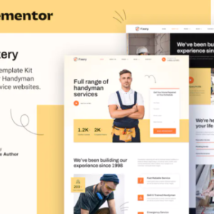 杂工和维修服务 Elementor 外贸网站模板