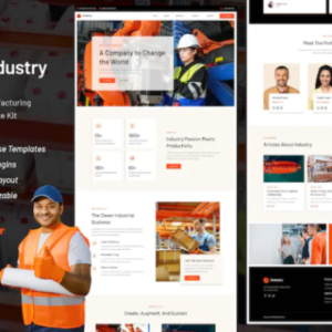 工业与制造 Elementor 外贸网站模板