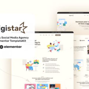 SEO 和社交媒体代理 Elementor 外贸网站模板