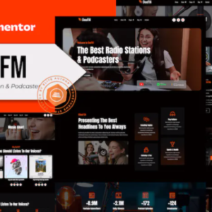 广播电台和 Podcaster Elementor Pro 外贸网站模板