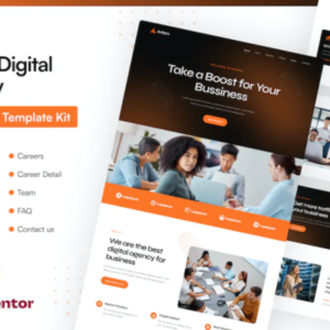 SEO 和数字代理 Elementor Pro 外贸网站模板