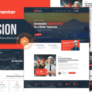 工业和制造 Elementor Pro 外贸网站模板