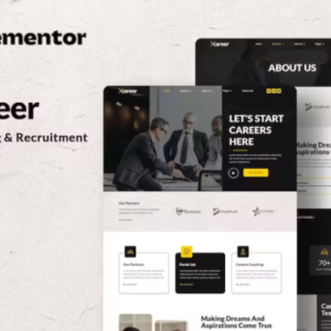 工作招聘 Elementor 外贸网站模板