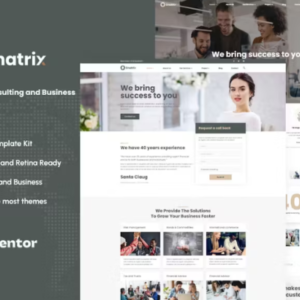 财务咨询和业务元素外贸网站模板