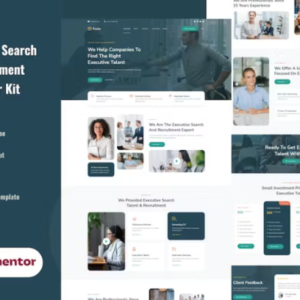 高管搜索和招聘服务 Elementor 外贸网站模板