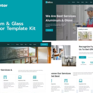 铝和玻璃 Elementor Pro 外贸网站模板