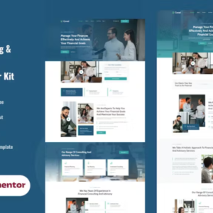 财务咨询和咨询服务 Elementor 外贸网站模板